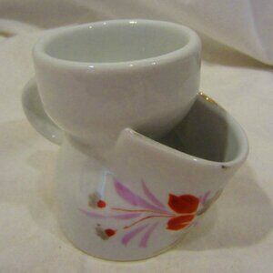Shaving mug cup holder flower VINTAGE